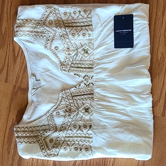 Luck Brand Embroidered Top Size Large - Picture 14 of 16